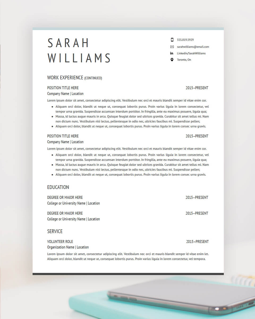 resume writing packages